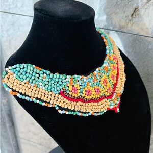 Multicolor Beaded Statement Necklace